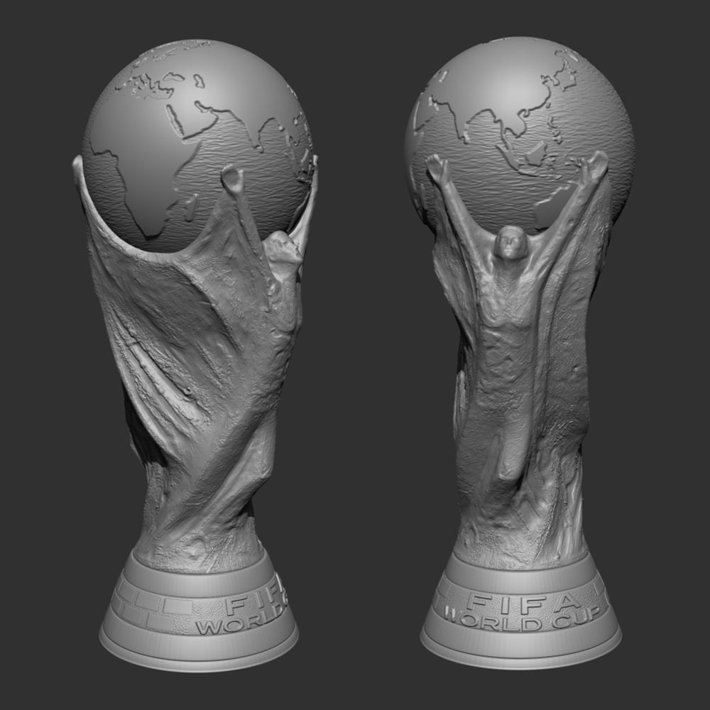 FIFA World Cup Trophy 3D Model – High Poly Game Asset, FBX, OBJ - View 18