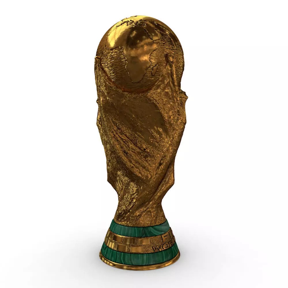 FIFA World Cup Trophy 3D Model – High Poly Game Asset, FBX, OBJ - View 2