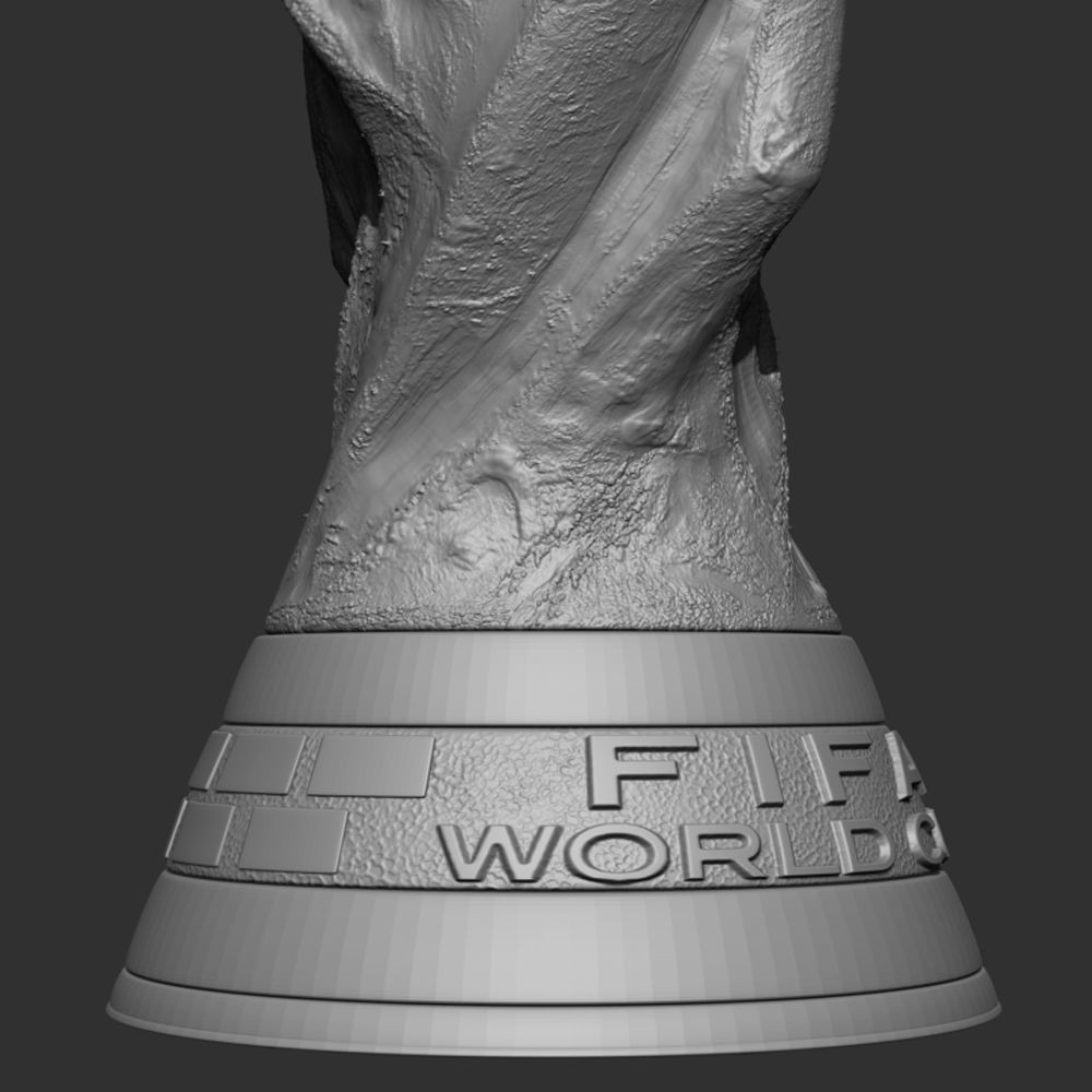FIFA World Cup Trophy 3D Model – High Poly Game Asset, FBX, OBJ - View 23
