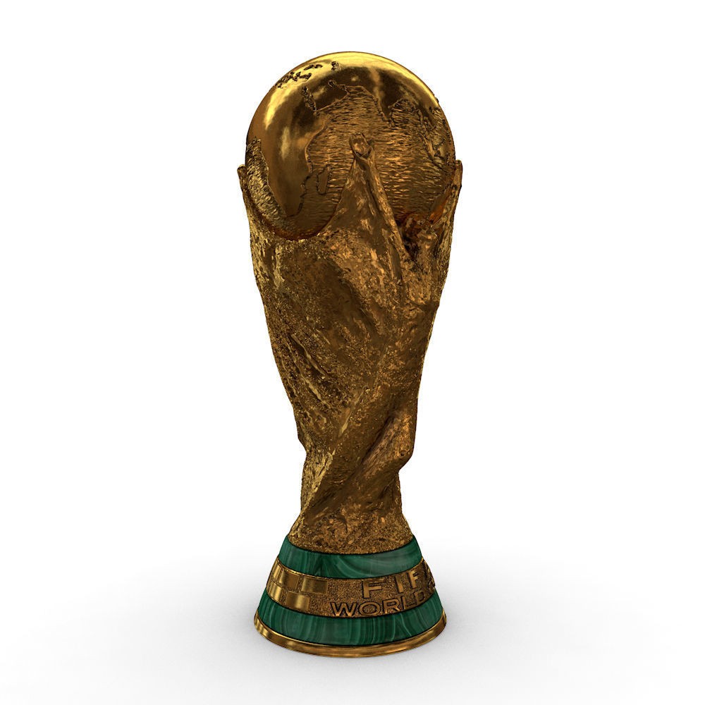 FIFA World Cup Trophy 3D Model – High Poly Game Asset, FBX, OBJ - View 3