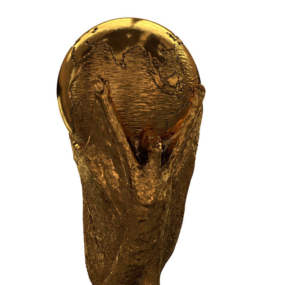 FIFA World Cup Trophy 3D Model – High Poly Game Asset, FBX, OBJ - View 8