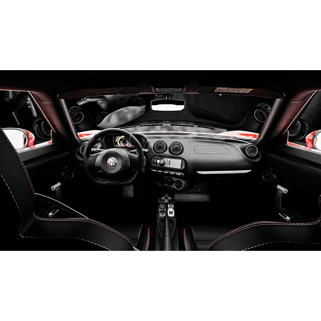 Alfa Romeo 4C 3D Model – PBR Game-Ready Sports Car, FBX/OBJ - View 4