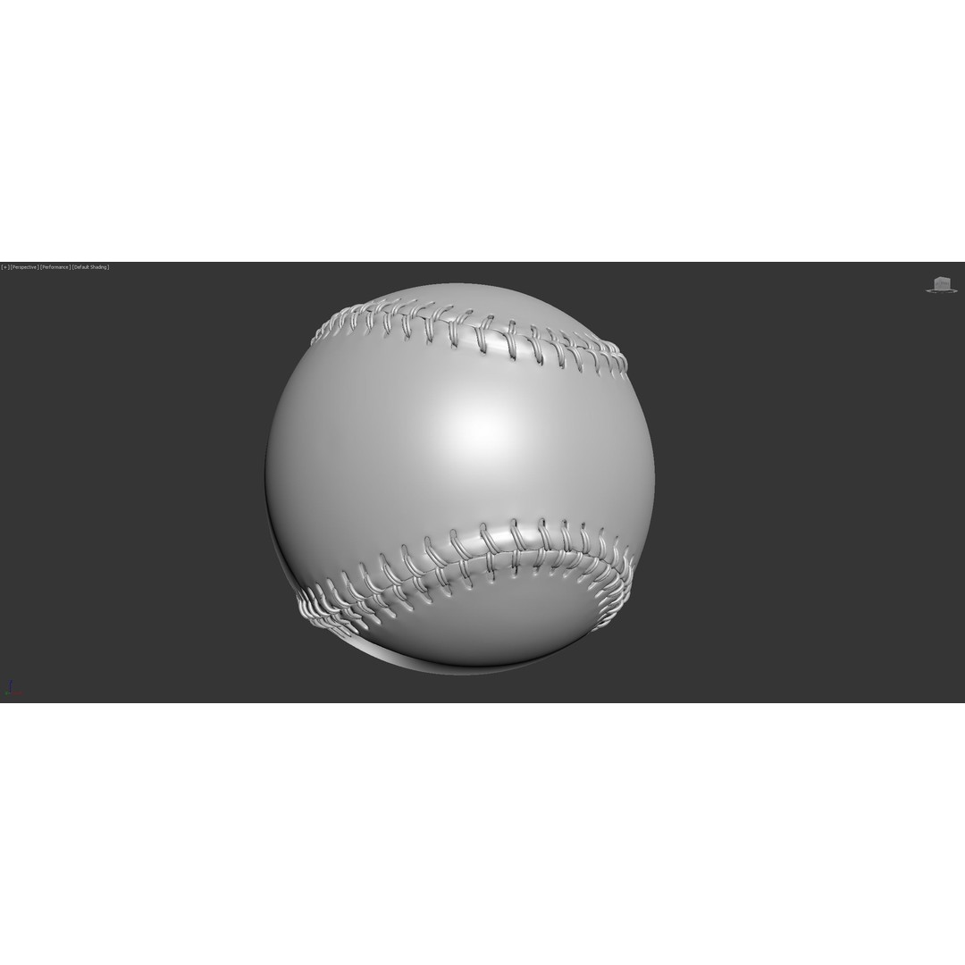 Baseball Ball 3D Model – High Precision PBR Game Asset, FBX, OBJ - View 10