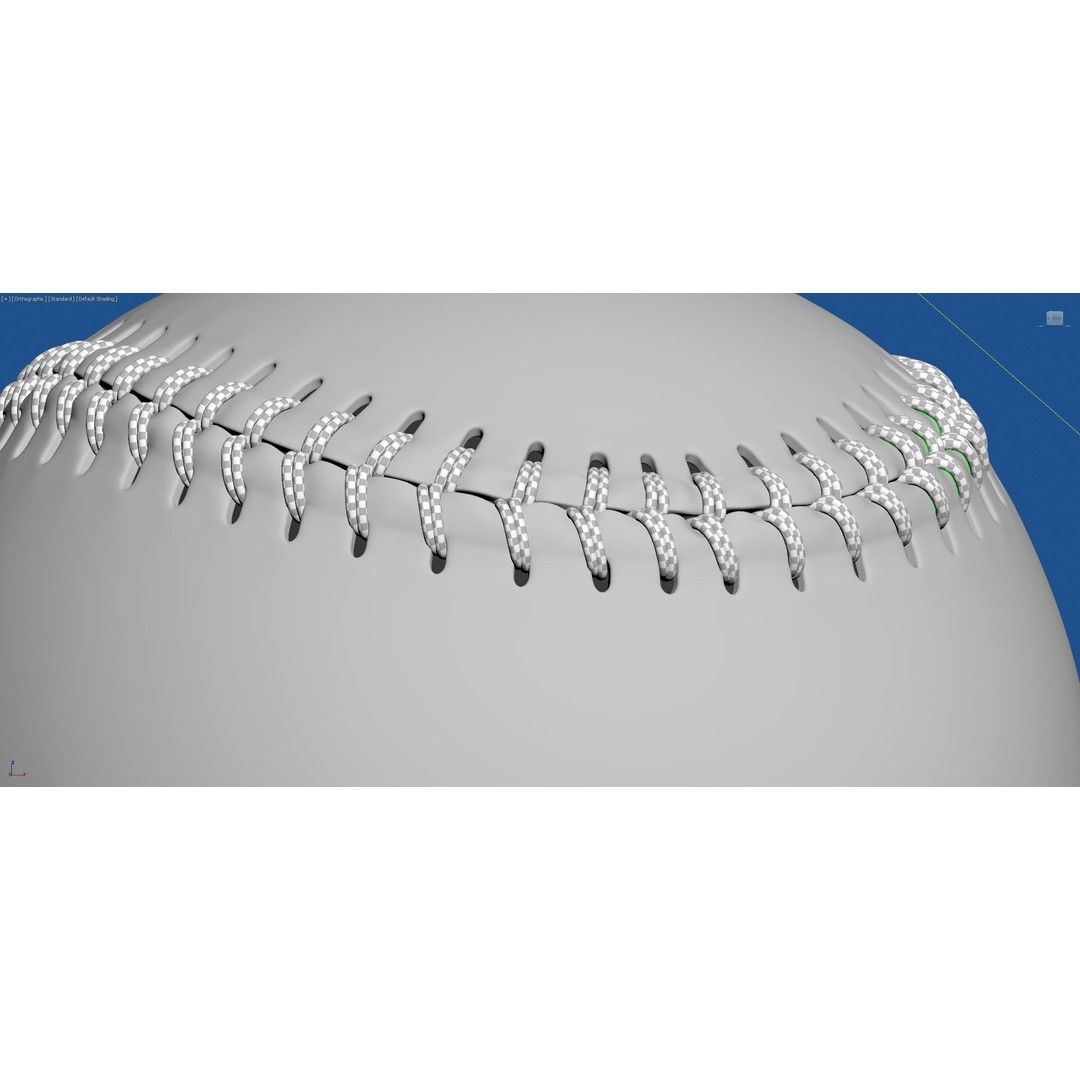 Baseball Ball 3D Model – High Precision PBR Game Asset, FBX, OBJ - View 11