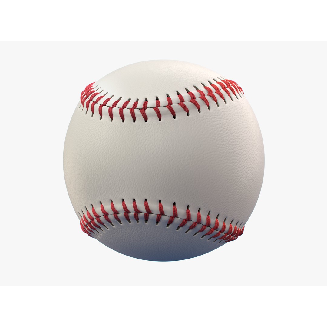 Baseball Ball 3D Model – High Precision PBR Game Asset, FBX, OBJ - View 20