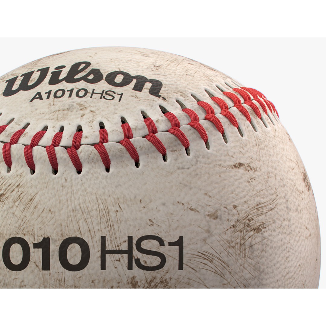 Baseball Ball 3D Model – High Precision PBR Game Asset, FBX, OBJ - View 25