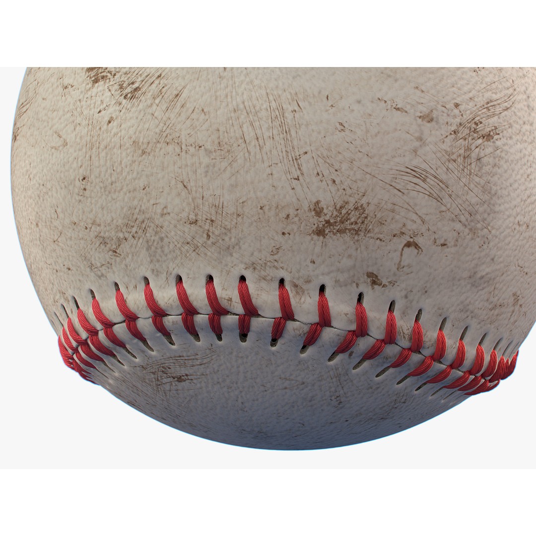 Baseball Ball 3D Model – High Precision PBR Game Asset, FBX, OBJ - View 29