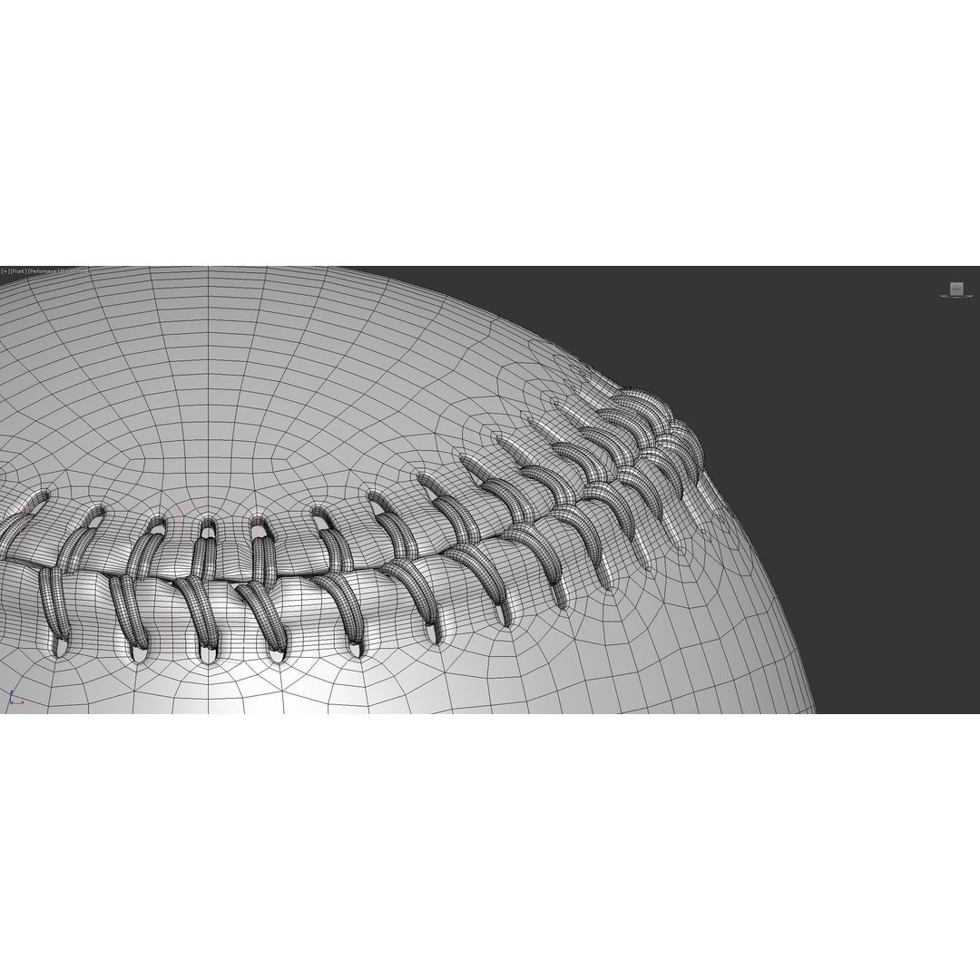 Baseball Ball 3D Model – High Precision PBR Game Asset, FBX, OBJ - View 8