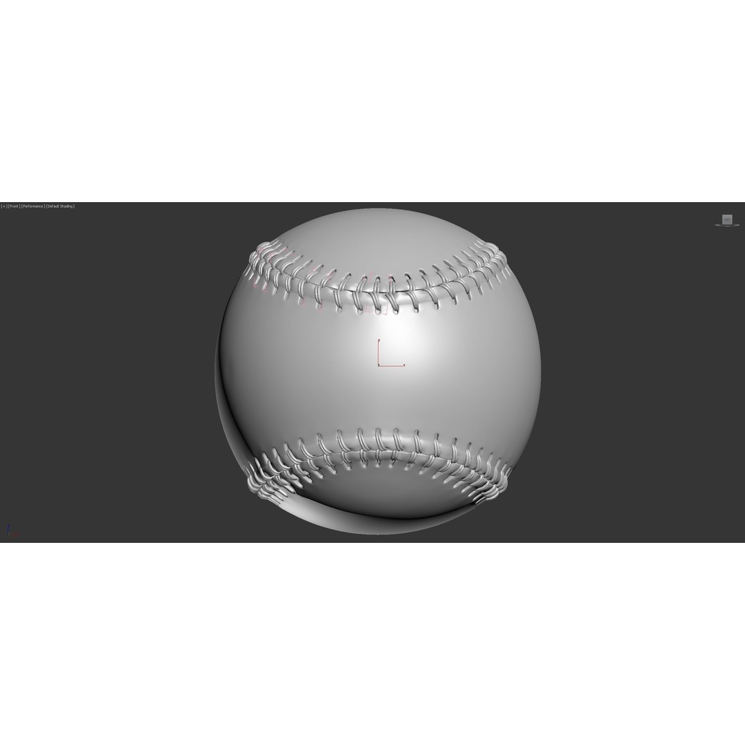 Baseball Ball 3D Model – High Precision PBR Game Asset, FBX, OBJ - View 9