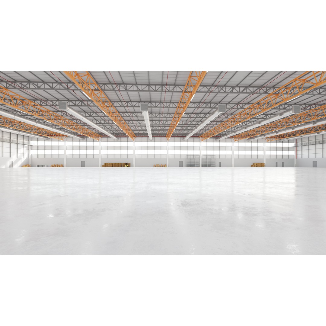 Industrial Warehouse Interior 3D Model – Low Poly Game Asset, FBX, OBJ - View 11