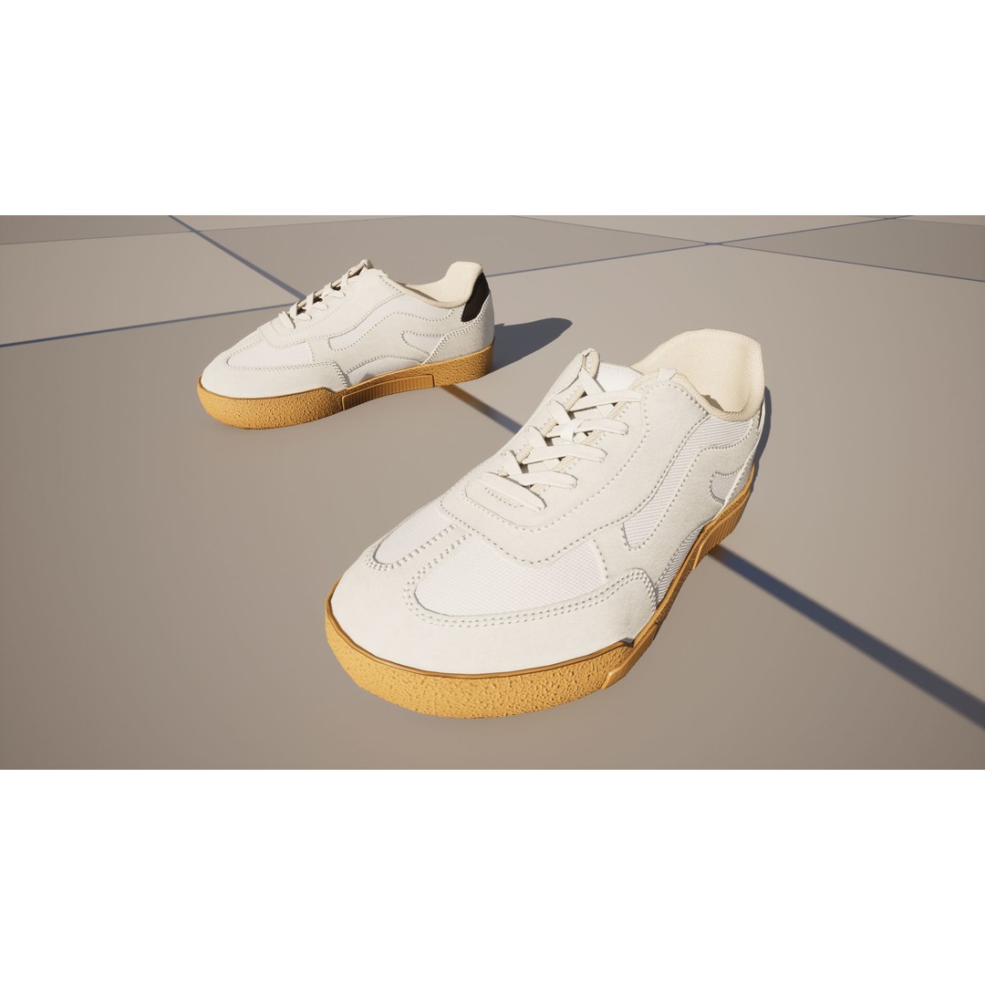 Shoes 206 3D Model – Realistic Low-Poly Rigged Footwear for UE5