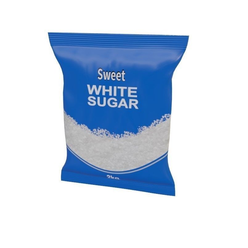 White Sugar - Low-Poly Game-Ready 3D Model - View 3