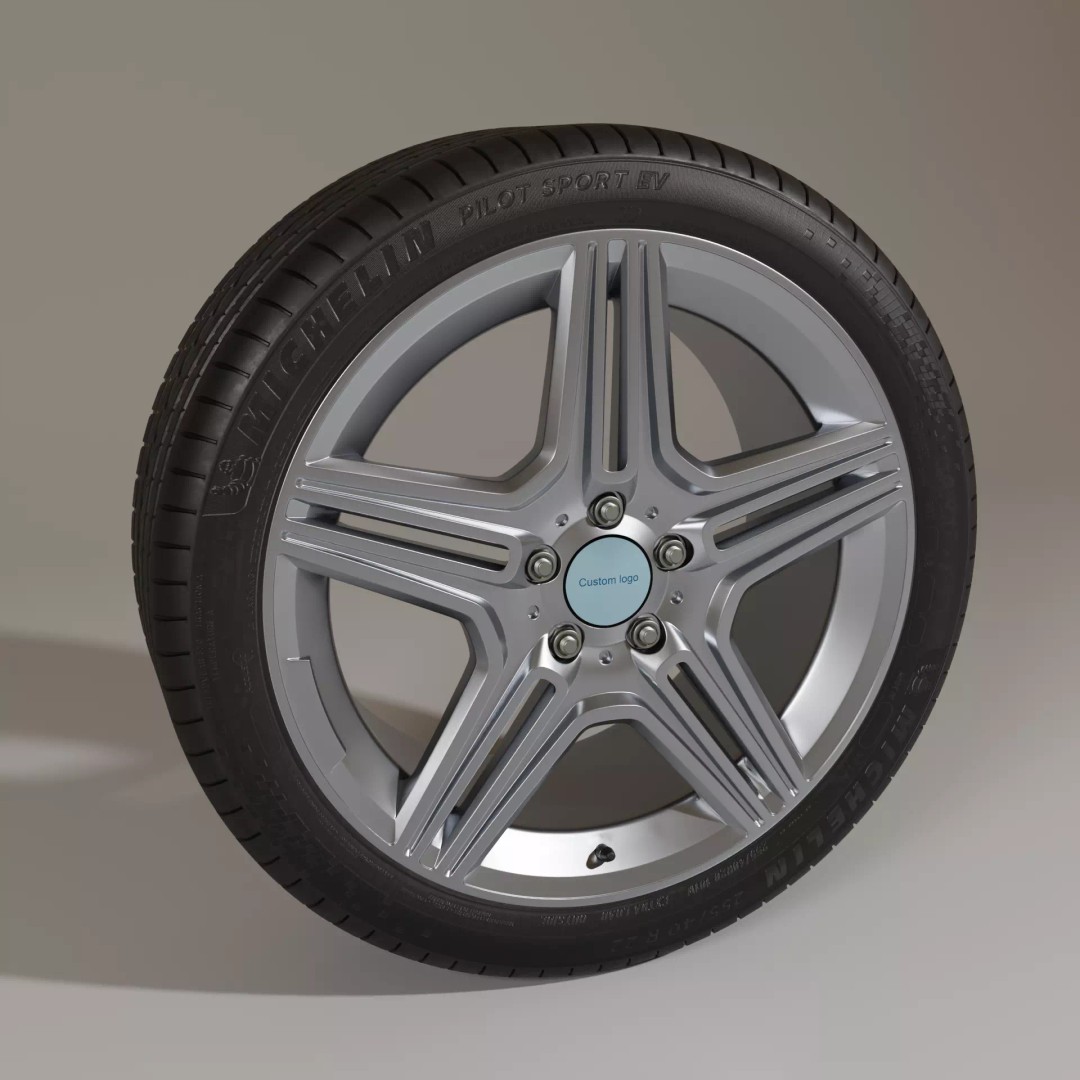 Car Rims 3D Model – High Poly PBR Vehicle Asset, FBX, OBJ - View 12