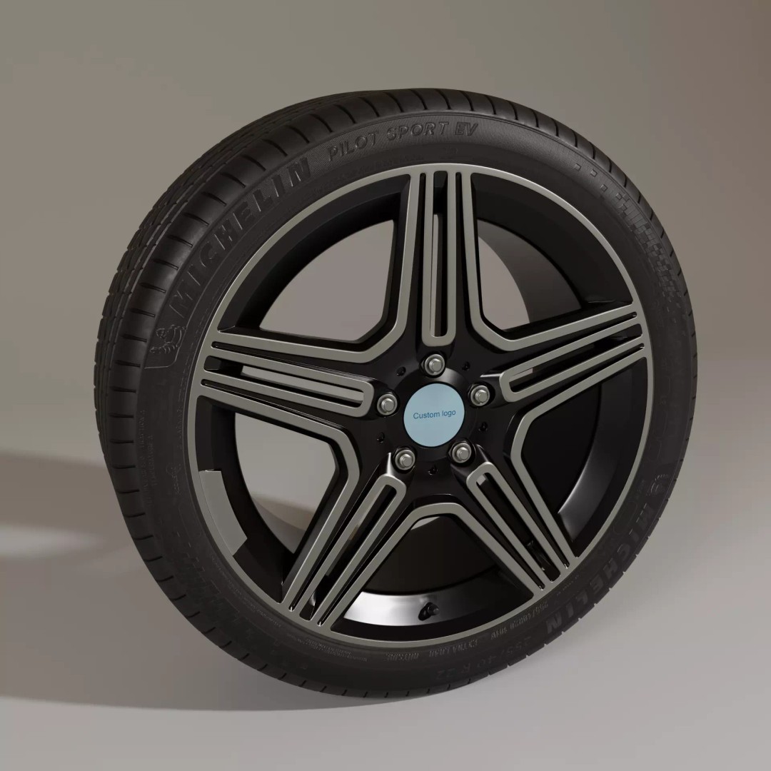 Car Rims 3D Model – High Poly PBR Vehicle Asset, FBX, OBJ - View 13