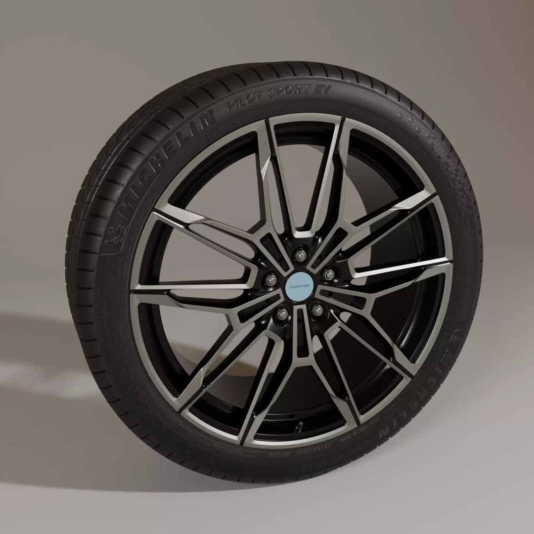 Car Rims 3D Model – High Poly PBR Vehicle Asset, FBX, OBJ - View 17