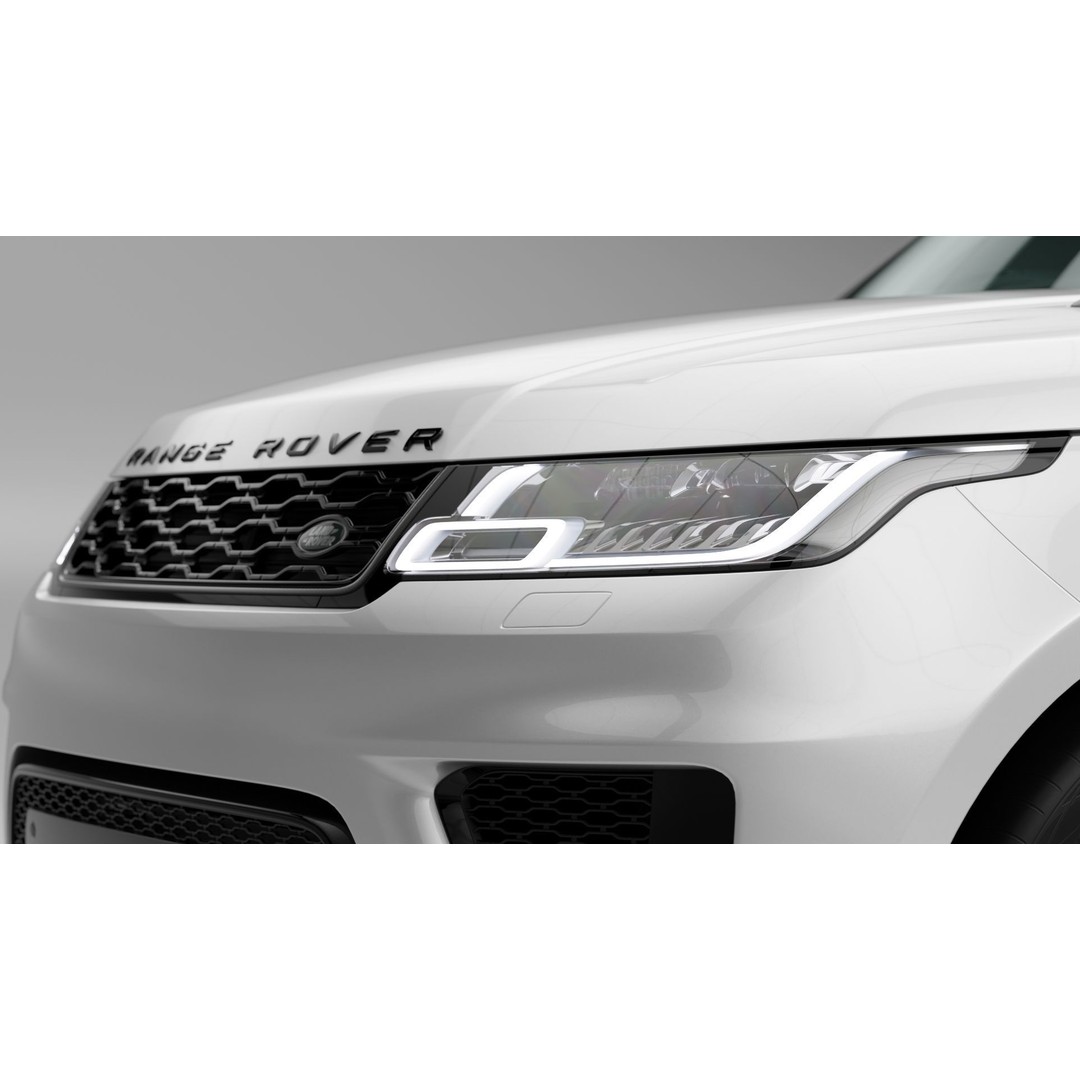 2020 Land Rover Range Rover Sport HST 3D Model – High Poly PBR Assets, FBX, OBJ - View 18