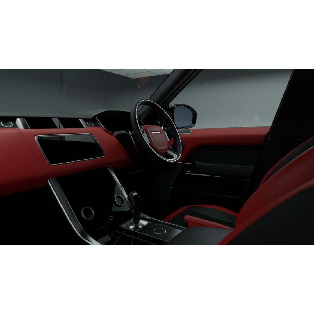 2020 Land Rover Range Rover Sport HST 3D Model – High Poly PBR Assets, FBX, OBJ - View 27