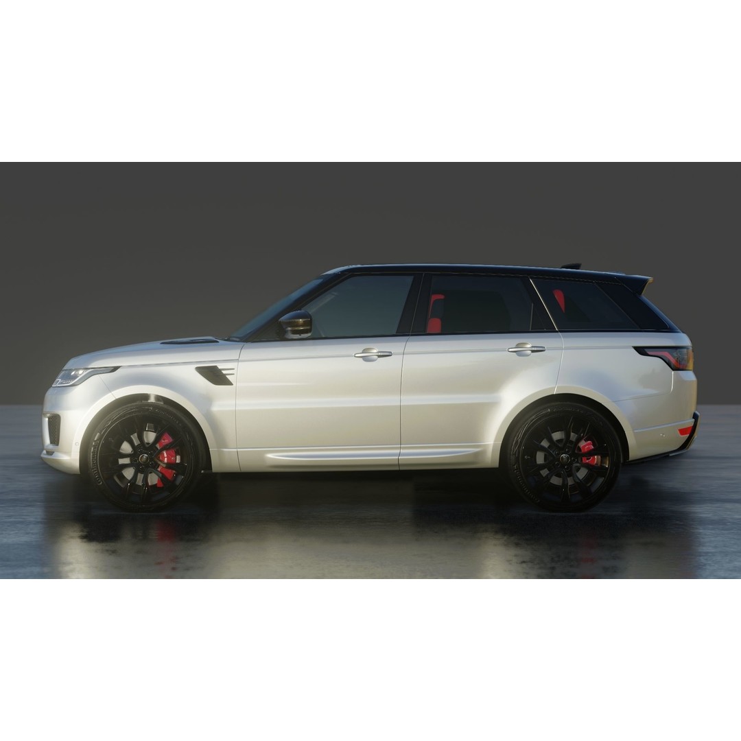 2020 Land Rover Range Rover Sport HST 3D Model – High Poly PBR Assets, FBX, OBJ - View 29