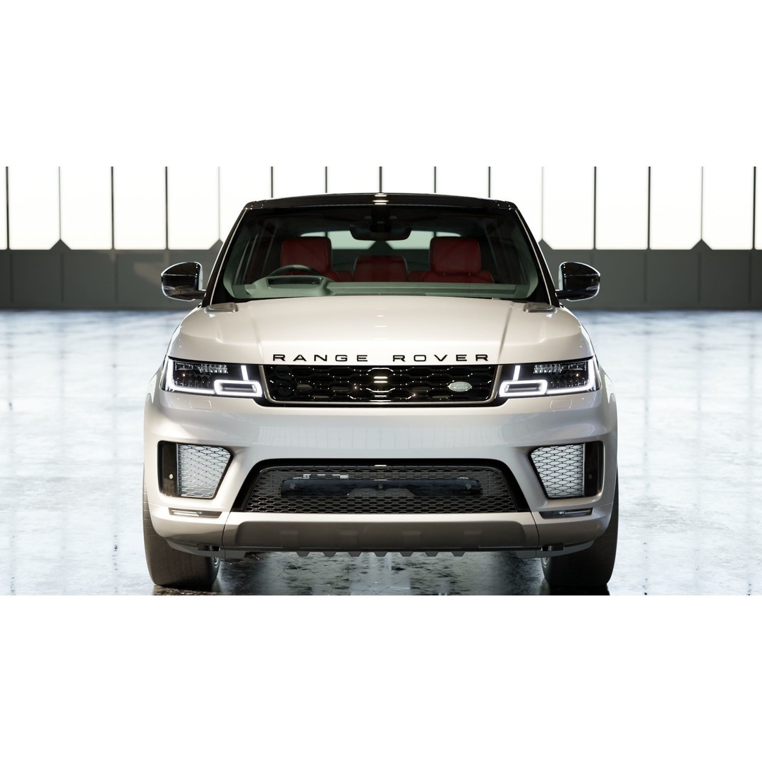 2020 Land Rover Range Rover Sport HST 3D Model – High Poly PBR Assets, FBX, OBJ - View 3