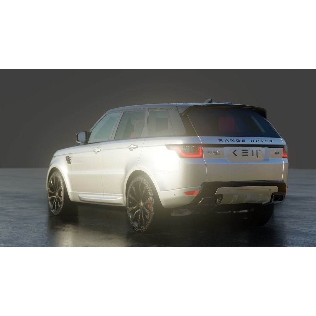 2020 Land Rover Range Rover Sport HST 3D Model – High Poly PBR Assets, FBX, OBJ - View 30
