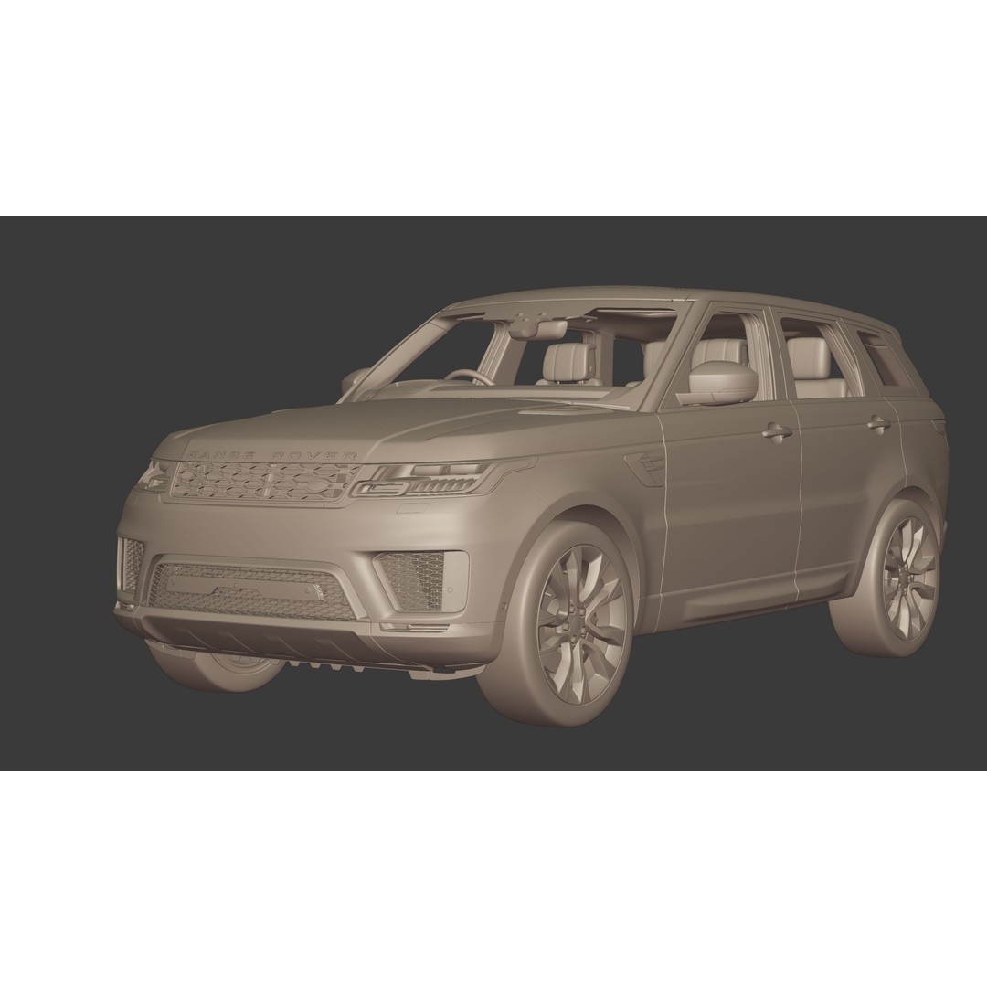 2020 Land Rover Range Rover Sport HST 3D Model – High Poly PBR Assets, FBX, OBJ - View 32