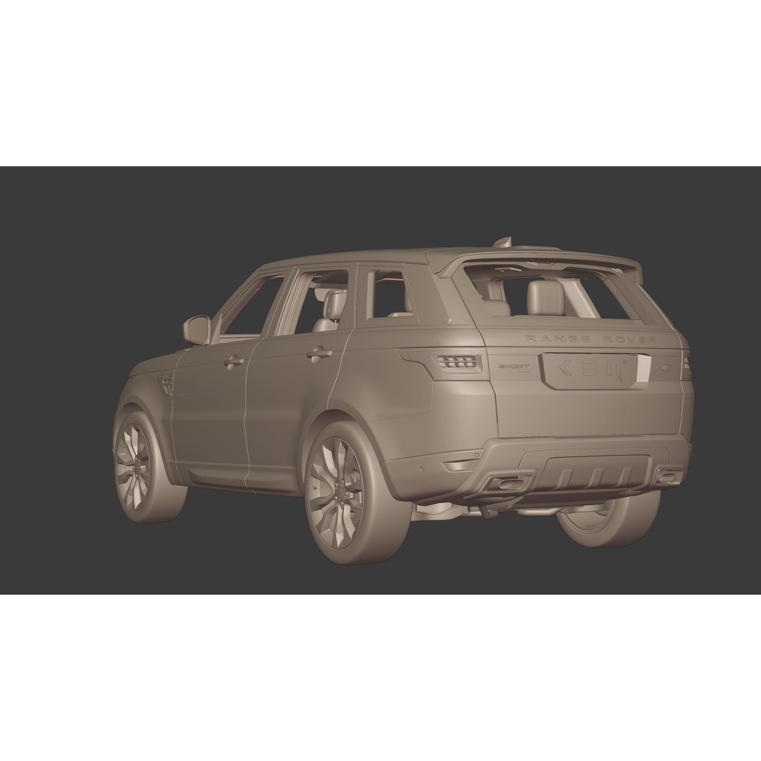 2020 Land Rover Range Rover Sport HST 3D Model – High Poly PBR Assets, FBX, OBJ - View 35