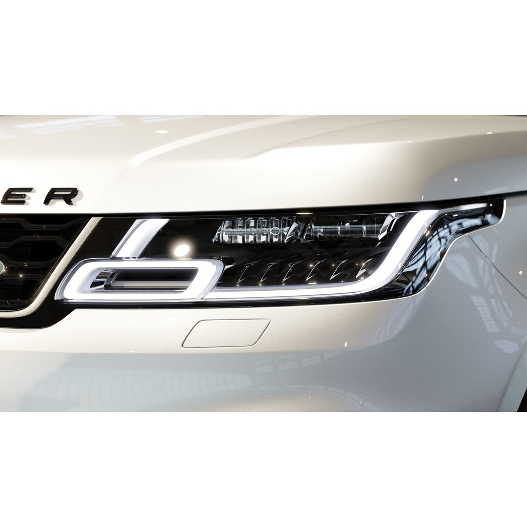 2020 Land Rover Range Rover Sport HST 3D Model – High Poly PBR Assets, FBX, OBJ - View 4