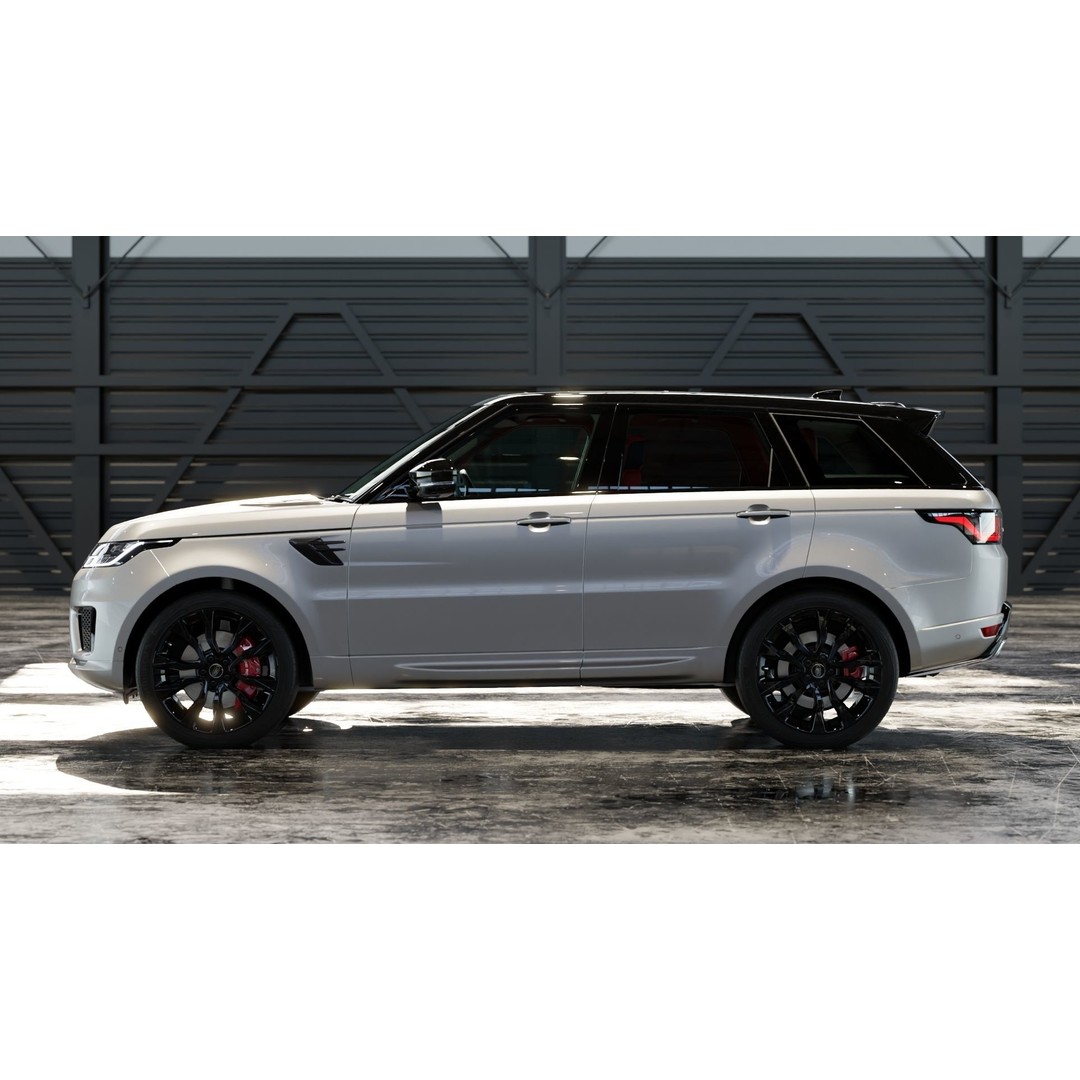 2020 Land Rover Range Rover Sport HST 3D Model – High Poly PBR Assets, FBX, OBJ - View 6