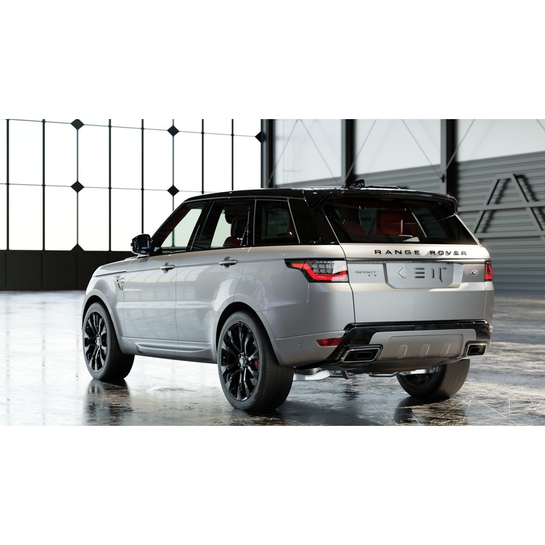 2020 Land Rover Range Rover Sport HST 3D Model – High Poly PBR Assets, FBX, OBJ - View 9