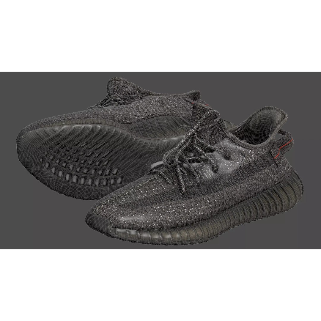 Adidas Yeezy Boost 350 V2 3D Model – Hyper-Realistic PBR Asset, FBX & Blender - View 9