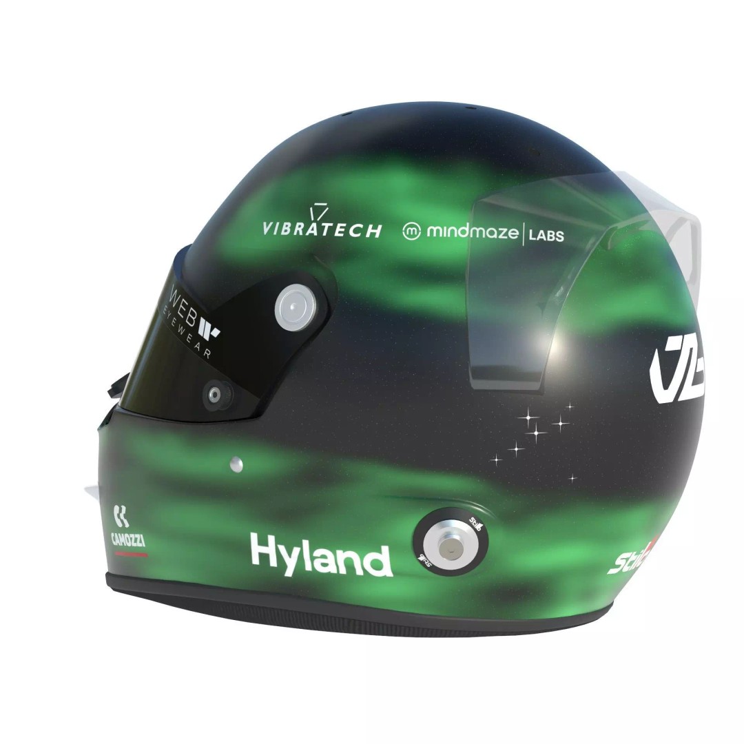 Valtteri Bottas Helmet 3D Model – High Detail PBR Asset, FBX, OBJ - View 6