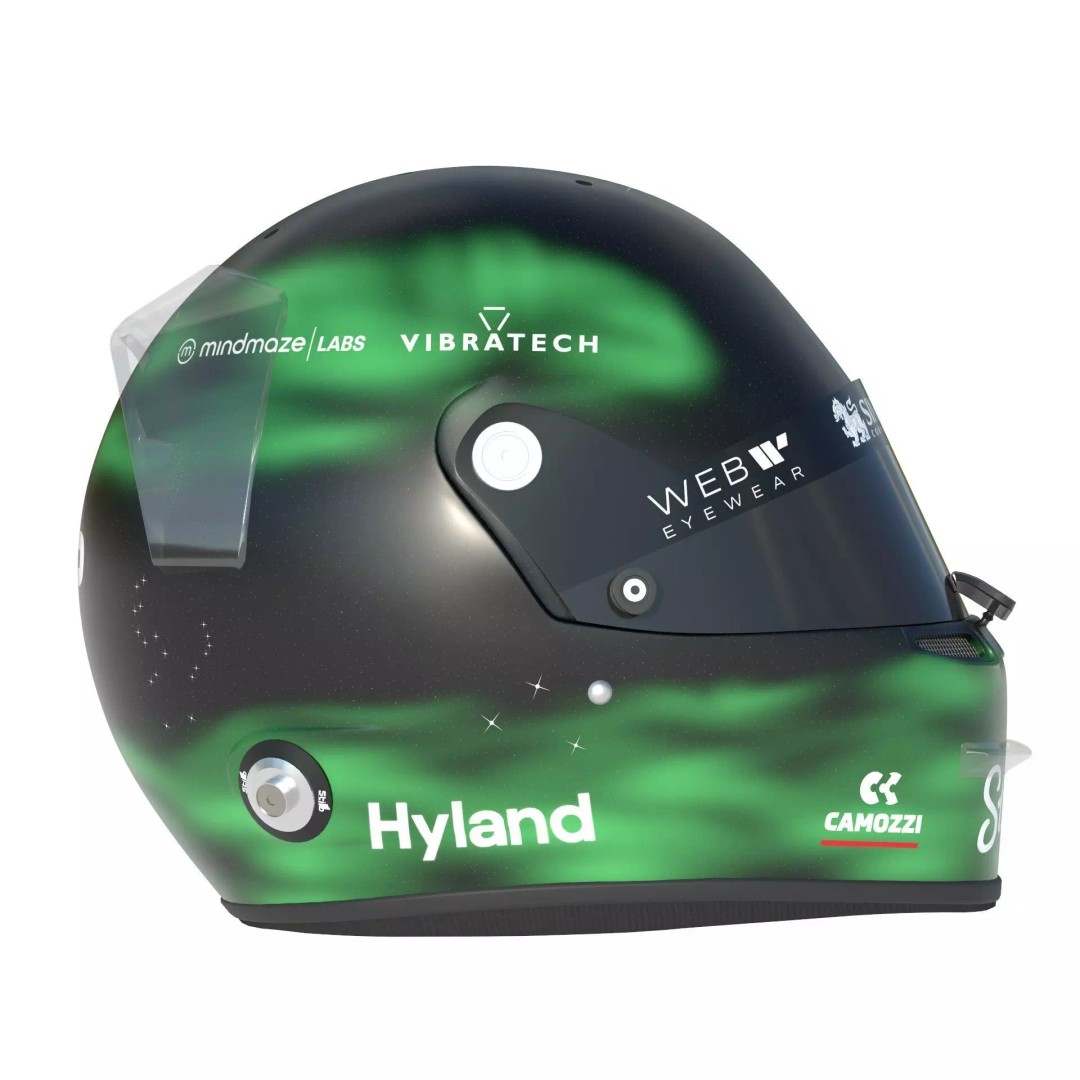Valtteri Bottas Helmet 3D Model – High Detail PBR Asset, FBX, OBJ - View 9