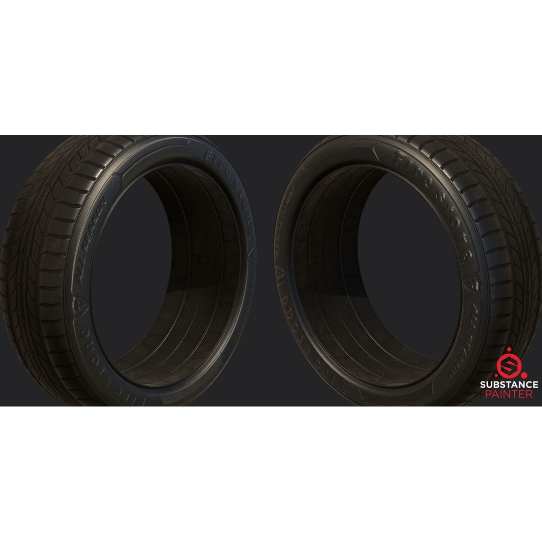 Car Wheel 3D Model – High Poly & Low Poly Game Ready Asset, FBX - View 12