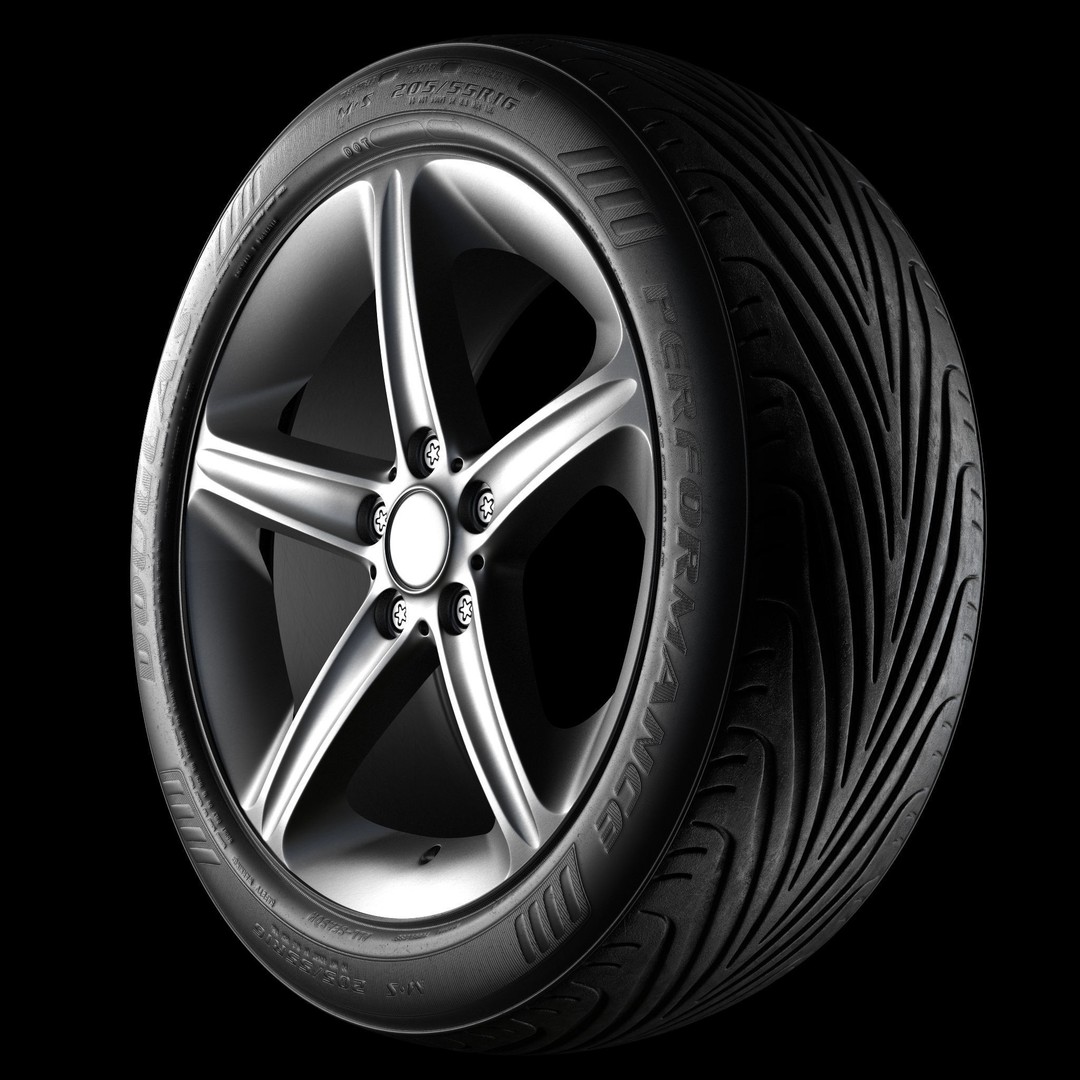 Car Wheel 3D Model – High Poly & Low Poly Game Ready Asset, FBX - View 15