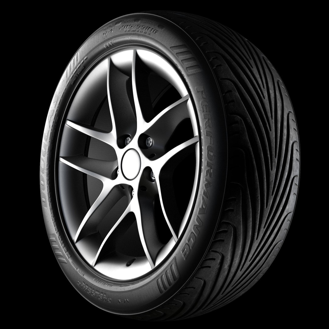 Car Wheel 3D Model – High Poly & Low Poly Game Ready Asset, FBX - View 17