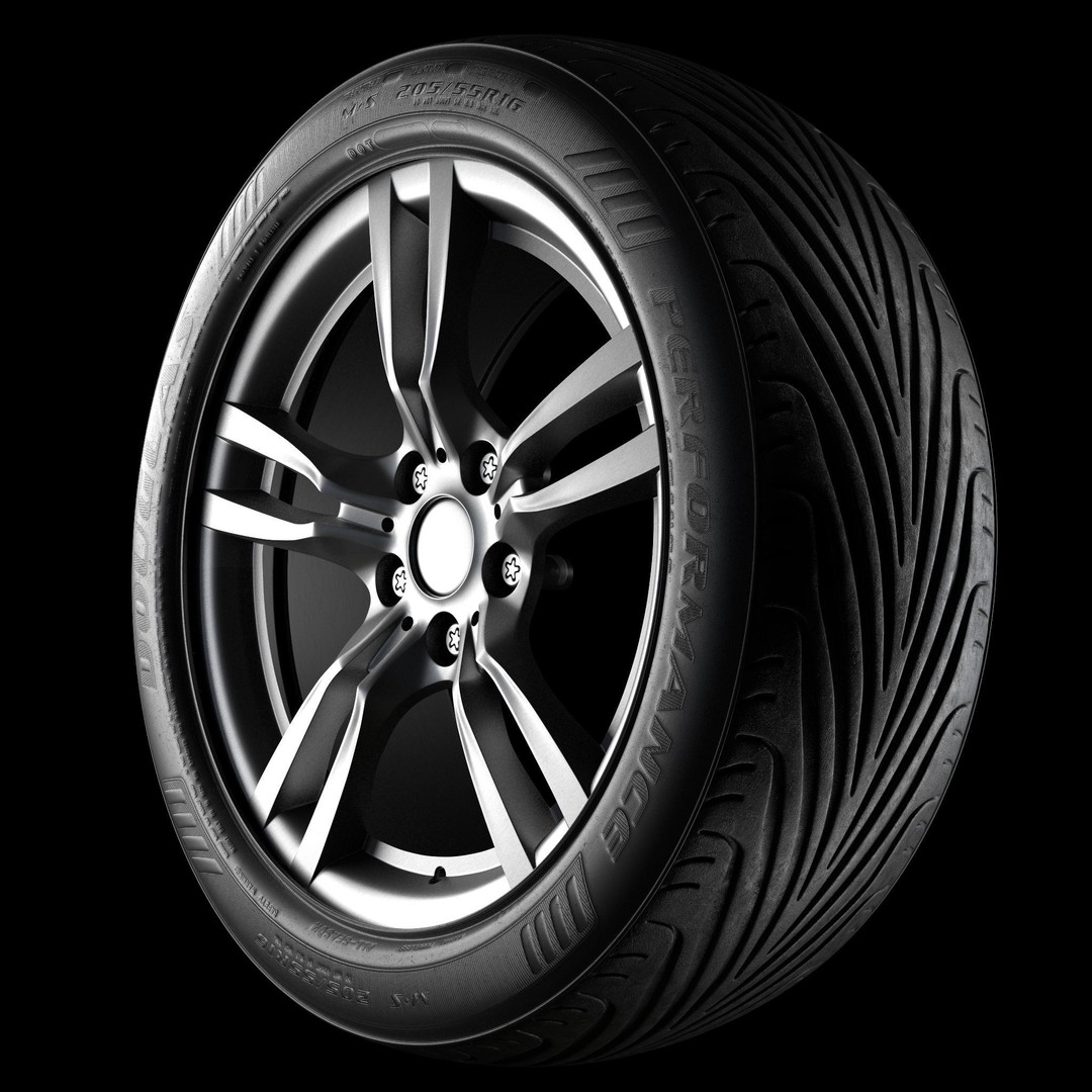 Car Wheel 3D Model – High Poly & Low Poly Game Ready Asset, FBX - View 19