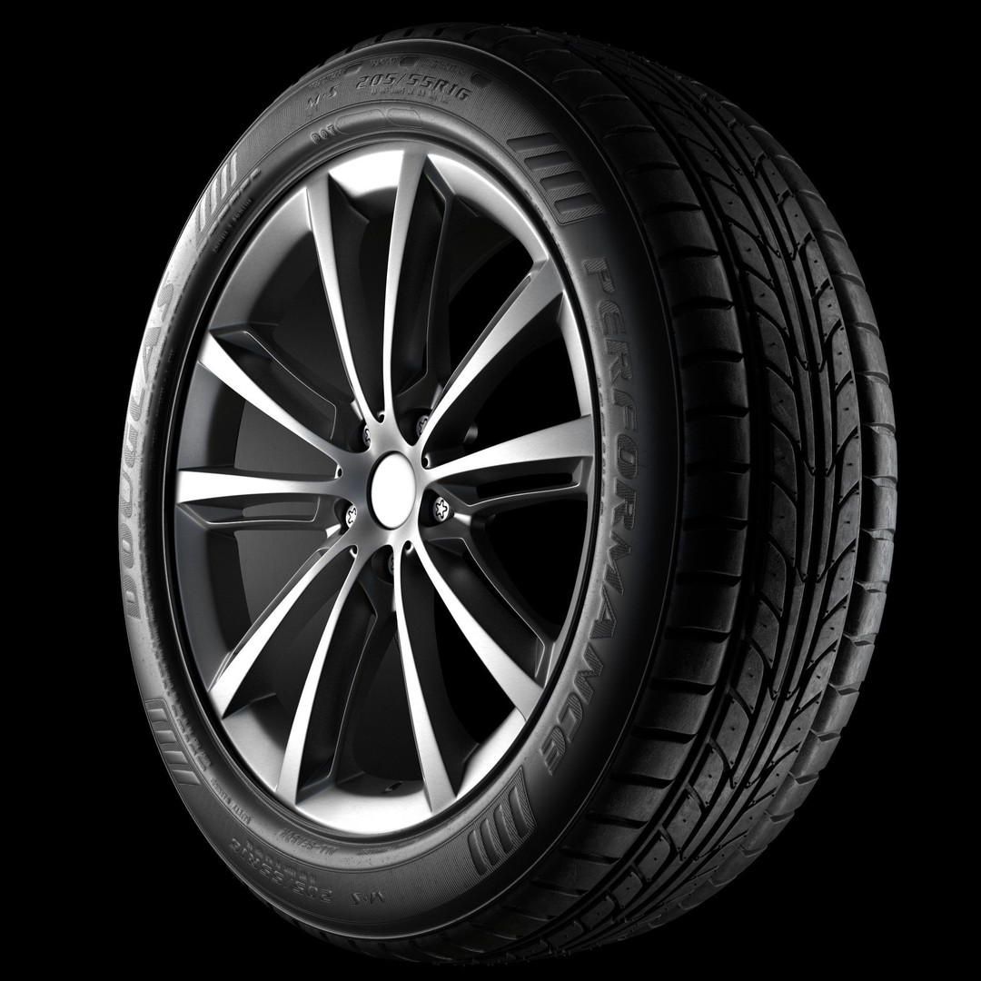 Car Wheel 3D Model – High Poly & Low Poly Game Ready Asset, FBX - View 21
