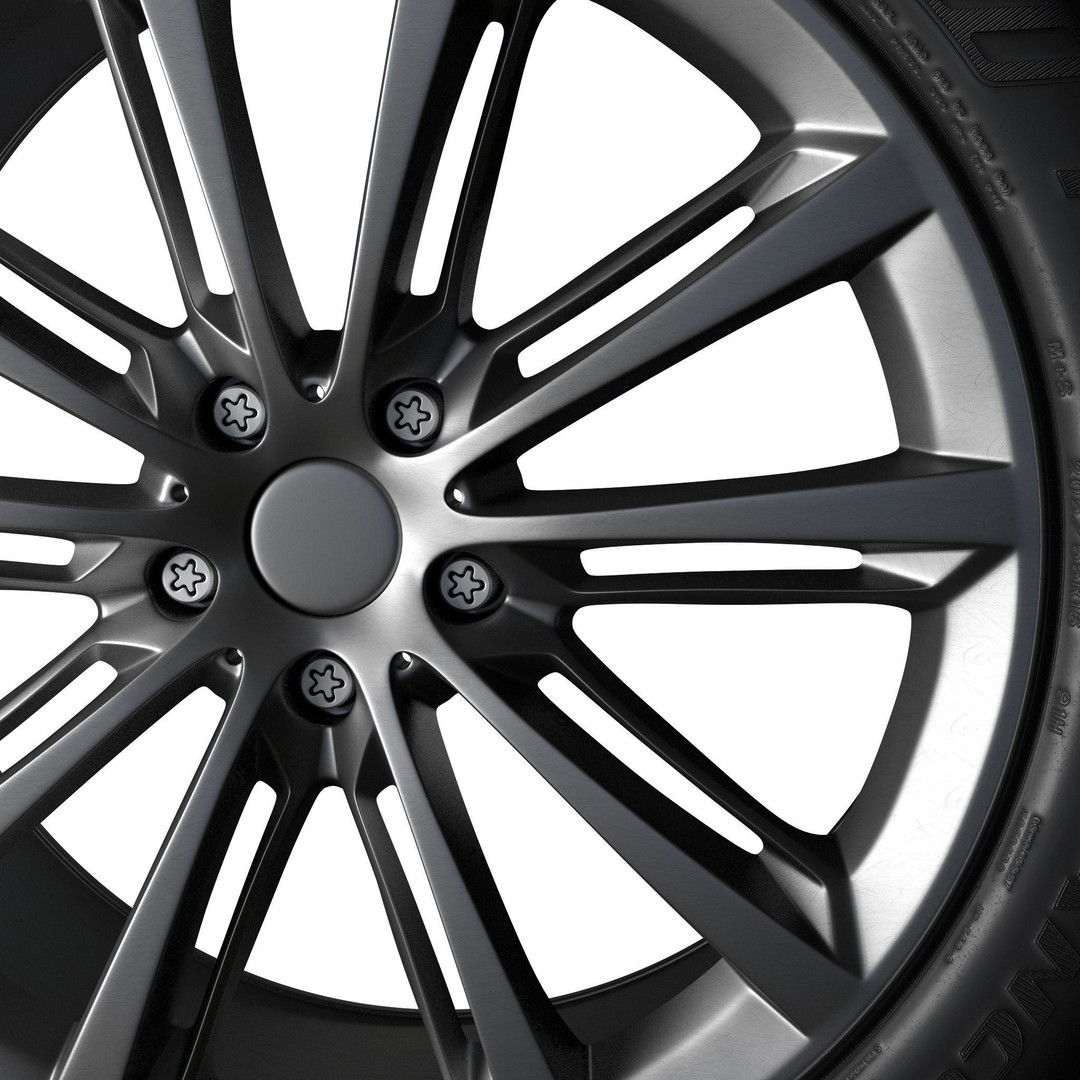 Car Wheel 3D Model – High Poly & Low Poly Game Ready Asset, FBX - View 22