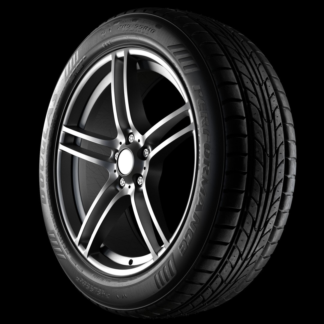 Car Wheel 3D Model – High Poly & Low Poly Game Ready Asset, FBX - View 24
