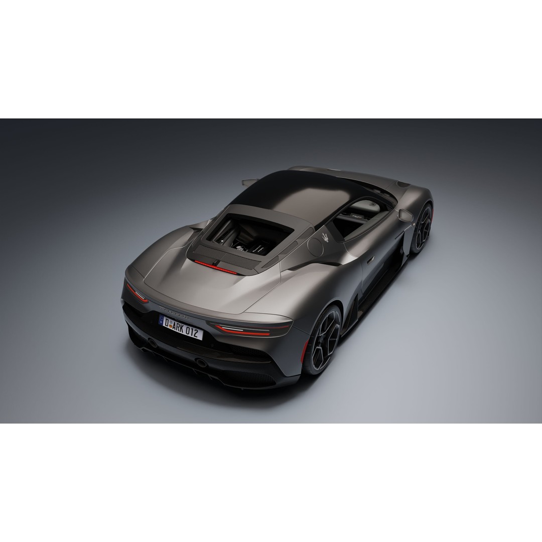 Maserati MC20 3D Model – Low Poly Game Ready Asset, FBX, OBJ - View 14