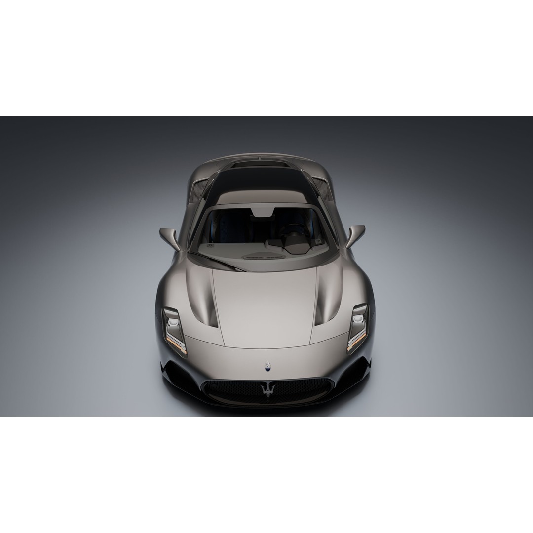 Maserati MC20 3D Model – Low Poly Game Ready Asset, FBX, OBJ - View 17