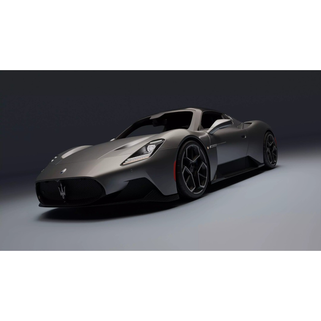 Maserati MC20 3D Model – Low Poly Game Ready Asset, FBX, OBJ - View 2