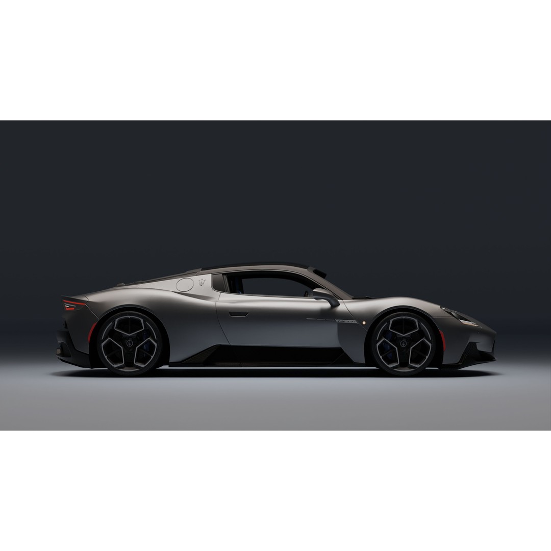 Maserati MC20 3D Model – Low Poly Game Ready Asset, FBX, OBJ - View 28