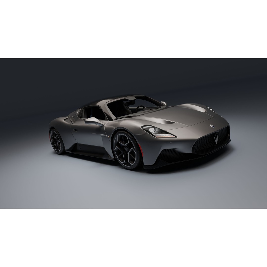 Maserati MC20 3D Model – Low Poly Game Ready Asset, FBX, OBJ - View 31