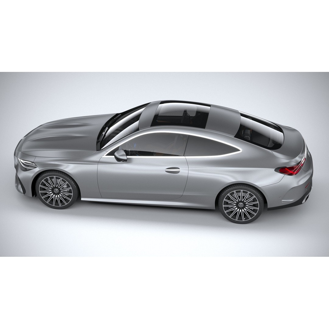 Mercedes-Benz CLE Coupe 2024 3D Model – High Poly Game Asset, FBX, OBJ - View 11