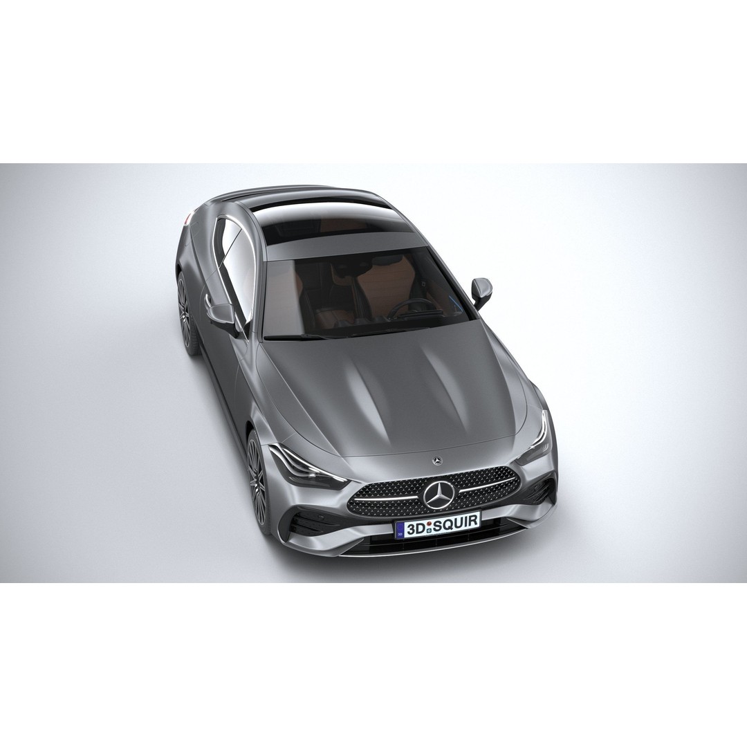 Mercedes-Benz CLE Coupe 2024 3D Model – High Poly Game Asset, FBX, OBJ - View 14