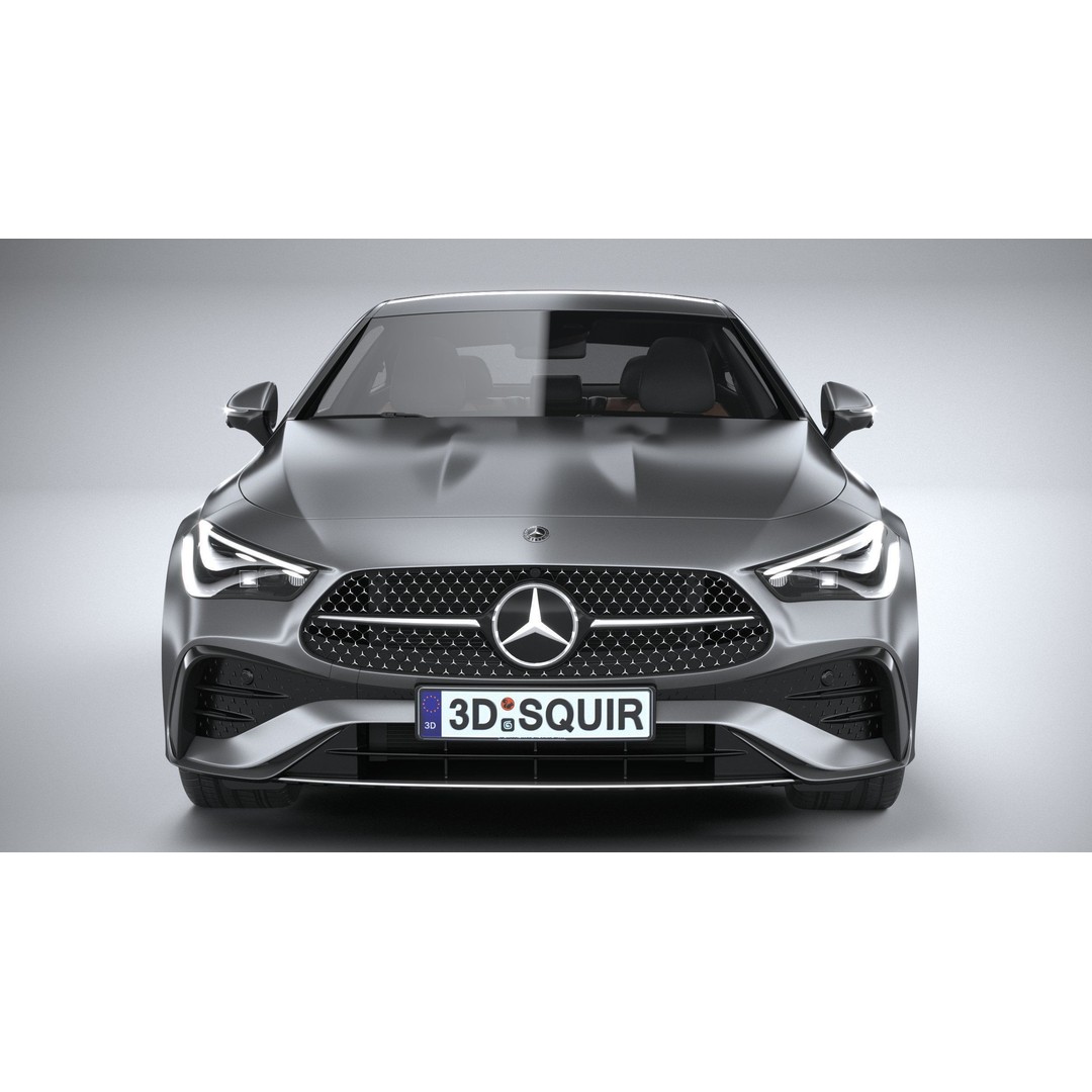 Mercedes-Benz CLE Coupe 2024 3D Model – High Poly Game Asset, FBX, OBJ - View 15