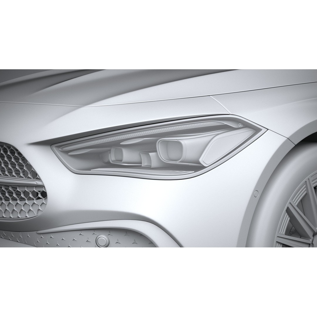 Mercedes-Benz CLE Coupe 2024 3D Model – High Poly Game Asset, FBX, OBJ - View 25