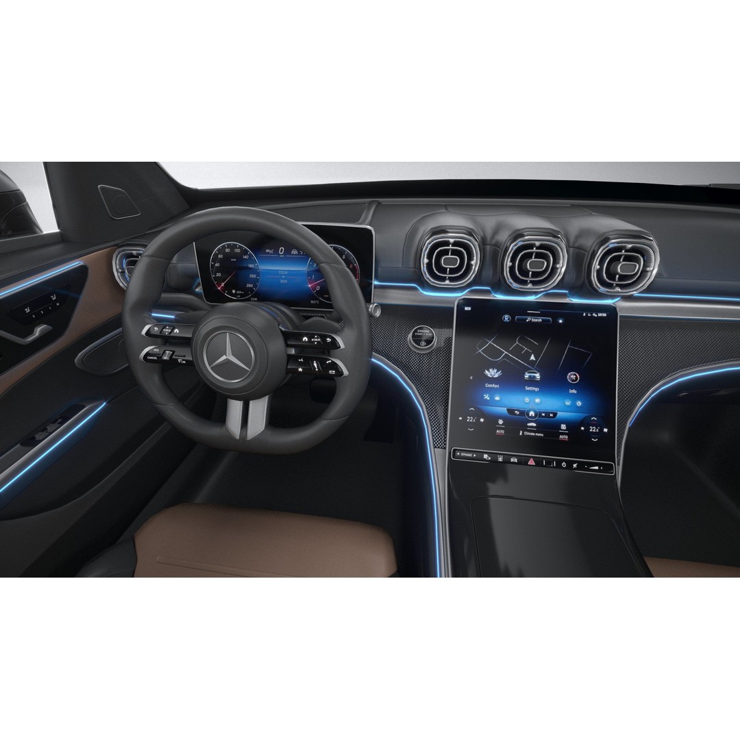 Mercedes-Benz CLE Coupe 2024 3D Model – High Poly Game Asset, FBX, OBJ - View 29