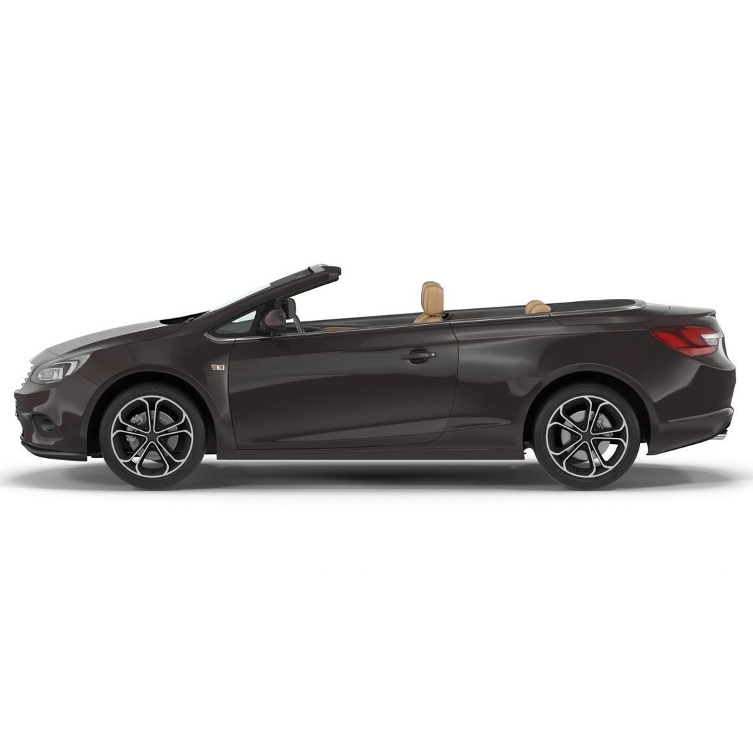 Generic Cabriolet 3D Model – High-Quality Open-Top Vehicle, OBJ, FBX - View 11